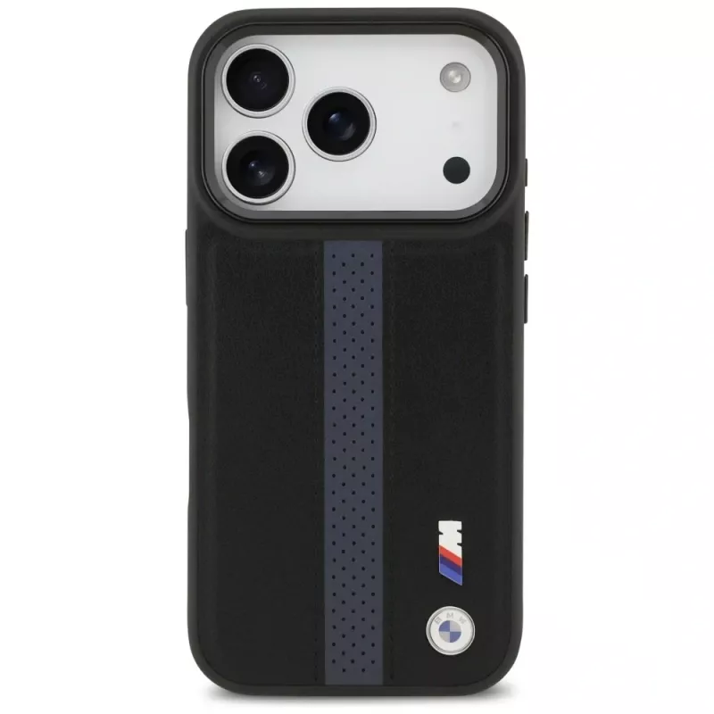 BMW M Perforated Stripe Logo MagSafe -kotelo iPhone 17 Pro sininen