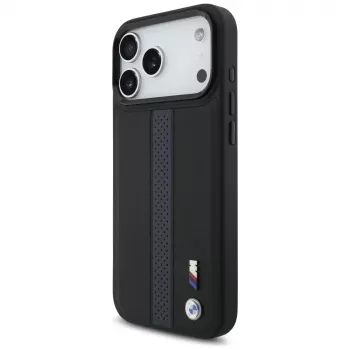 BMW M Perforated Stripe Logo MagSafe -kotelo iPhone 17 Pro Max sininen