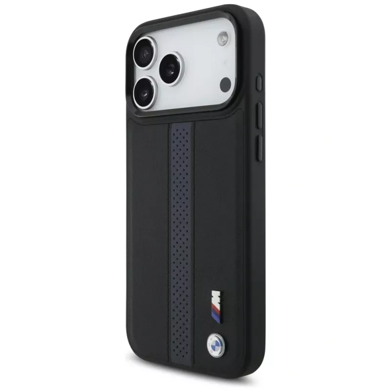 BMW M Perforated Stripe Logo MagSafe -kotelo iPhone 17 Pro Max sininen