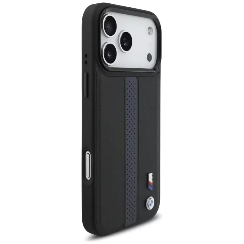 BMW M Perforated Stripe Logo MagSafe -kotelo iPhone 17 Pro Max sininen