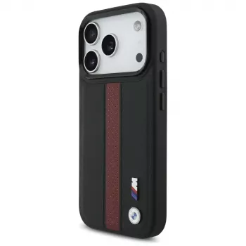 BMW M Perforated Stripe Logo MagSafe -kotelo iPhone 17 Pro punainen