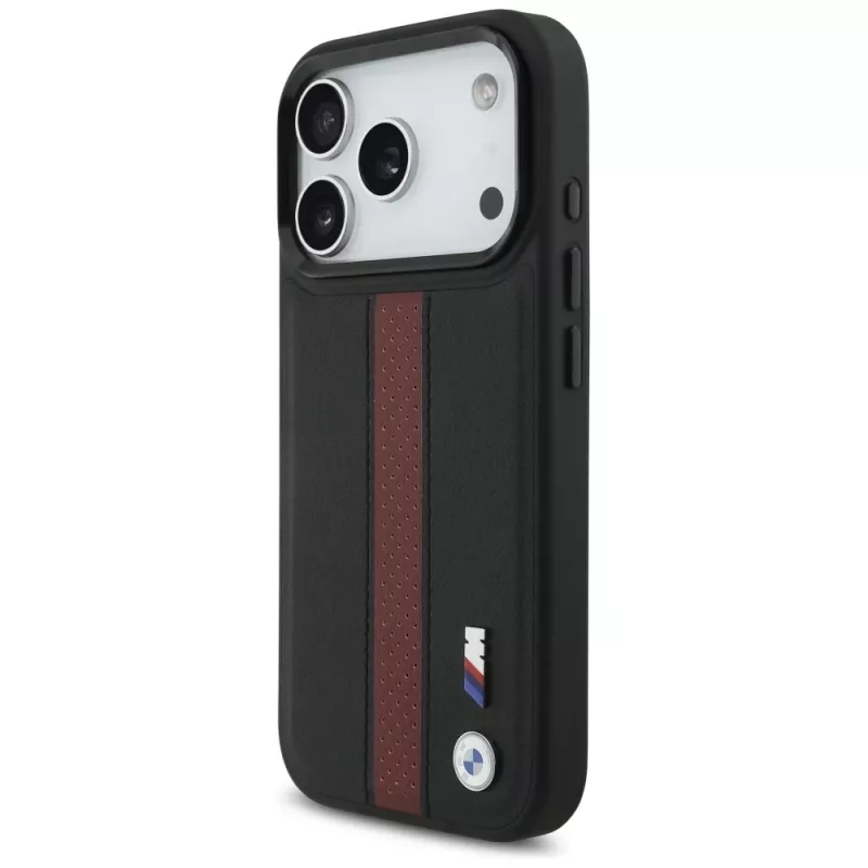 BMW M Perforated Stripe Logo MagSafe -kotelo iPhone 17 Pro punainen