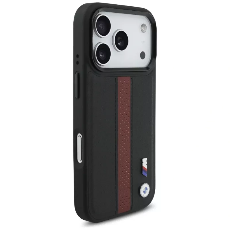 BMW M Perforated Stripe Logo MagSafe -kotelo iPhone 17 Pro punainen