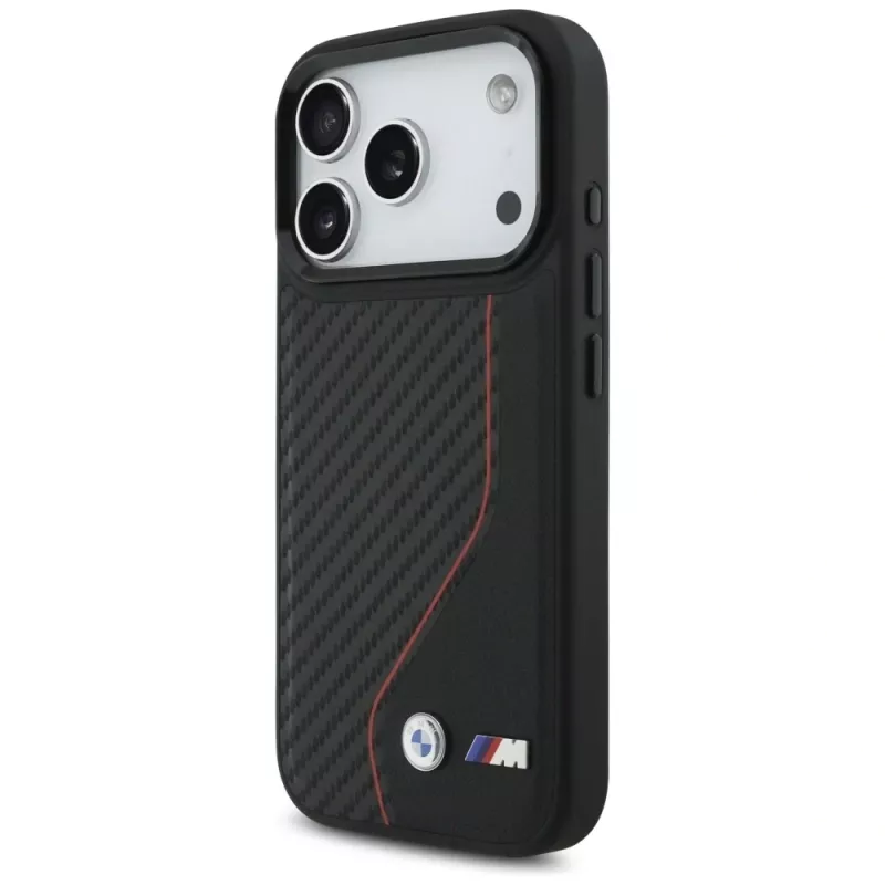 BMW M Carbon Line & Logo MagSafe -kotelo Apple iPhone 17 Pro punainen
