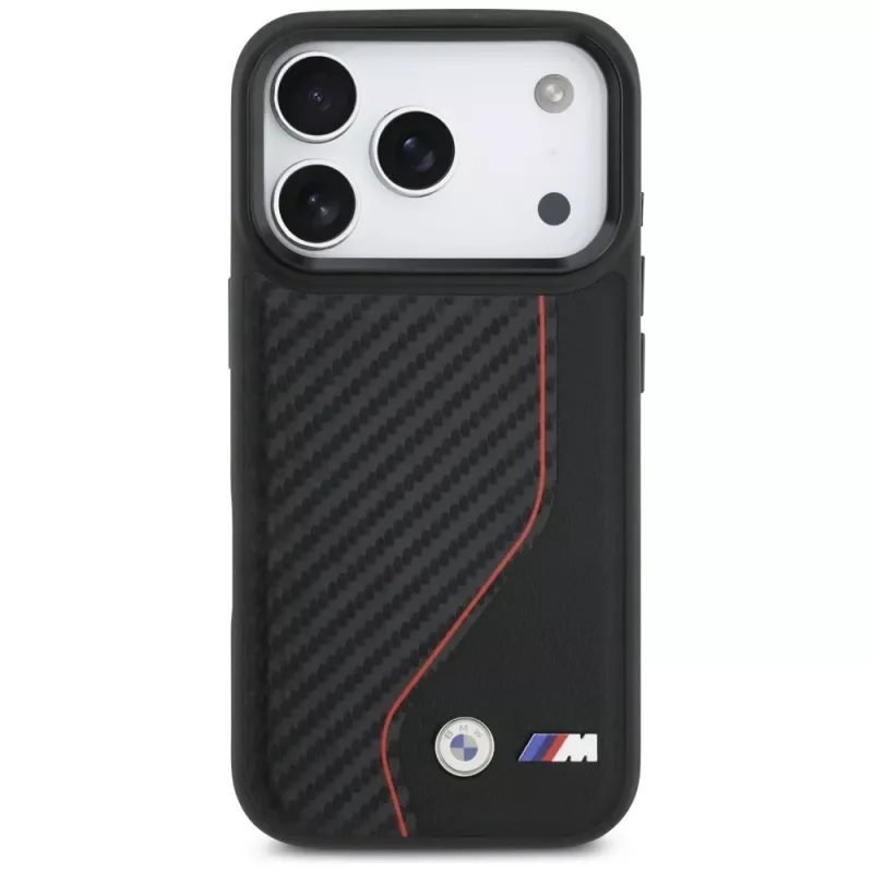 BMW M Carbon Line & Logo MagSafe -kotelo Apple iPhone 17 Pro punainen