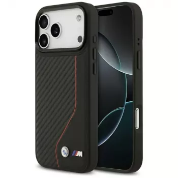 BMW M Carbon Line & Logo MagSafe -kotelo iPhone 17 Pro Max punainen