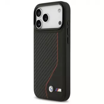 BMW M Carbon Line & Logo MagSafe -kotelo iPhone 17 Pro Max punainen