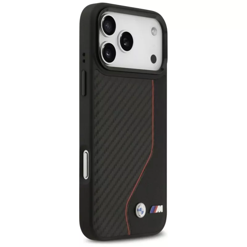 BMW M Carbon Line & Logo MagSafe -kotelo iPhone 17 Pro Max punainen