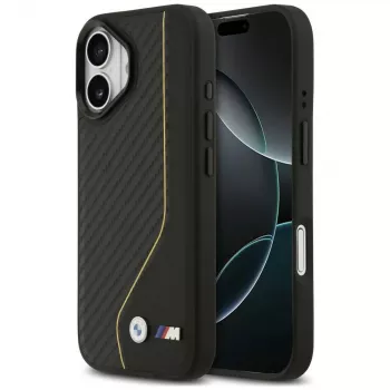 BMW M Carbon Line & Logo MagSafe -kotelo iPhone 17 keltainen