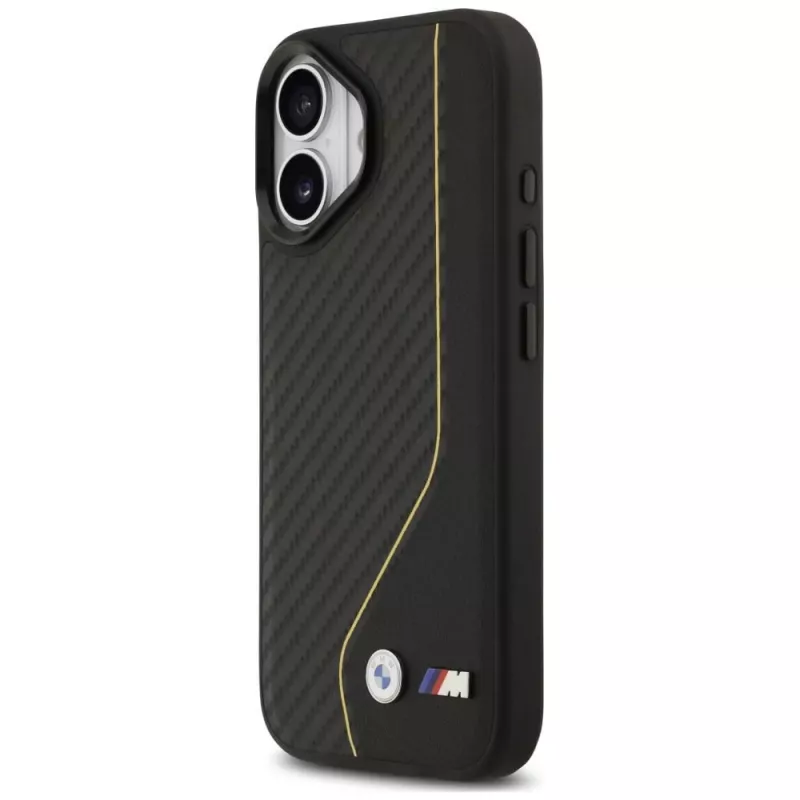 BMW M Carbon Line & Logo MagSafe -kotelo iPhone 17 keltainen
