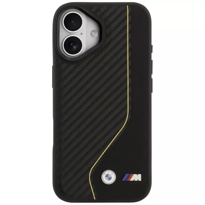 BMW M Carbon Line & Logo MagSafe -kotelo iPhone 17 keltainen