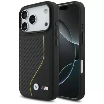 BMW M Carbon Line & Logo MagSafe -kotelo iPhone 17 Pro keltainen
