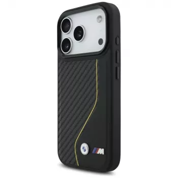 BMW M Carbon Line & Logo MagSafe -kotelo iPhone 17 Pro keltainen