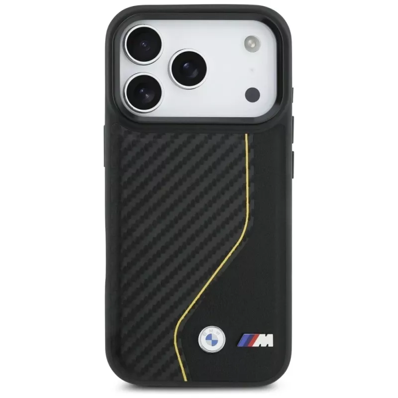 BMW M Carbon Line & Logo MagSafe -kotelo iPhone 17 Pro keltainen
