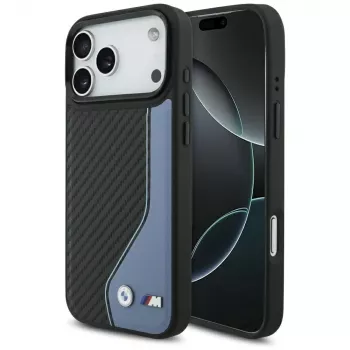 BMW M Carbon Logo MagSafe -kotelo iPhone 17 Pro Max sininen