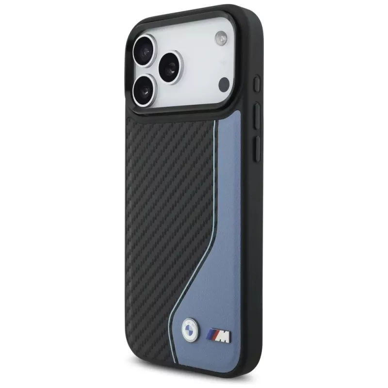 BMW M Carbon Logo MagSafe -kotelo iPhone 17 Pro Max sininen
