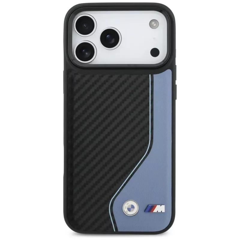 BMW M Carbon Logo MagSafe -kotelo iPhone 17 Pro Max sininen