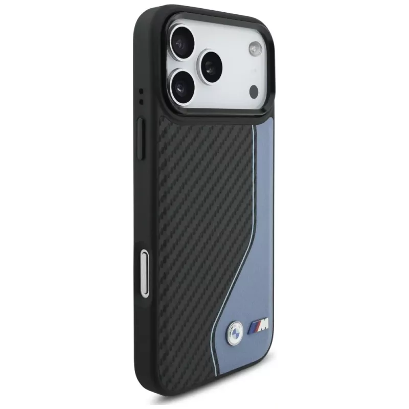 BMW M Carbon Logo MagSafe -kotelo iPhone 17 Pro Max sininen