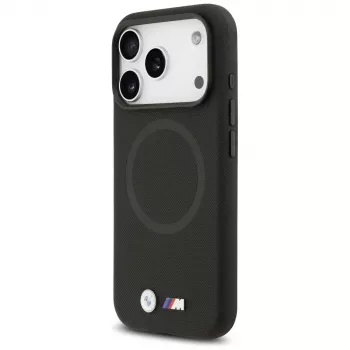 BMW M FW Metal Logo MagSafe Case Apple iPhone 17 Pro musta