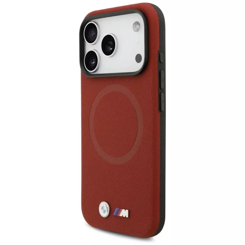 BMW M Series Metal Logo MagSafe Back Cover Apple iPhone 17 Pro, punainen