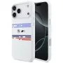 BMW M Silicon Horizontal Line MagSafe -kotelo iPhone 17 Pro Maxille, valkoinen