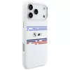 BMW M Silicon Horizontal Line MagSafe -kotelo iPhone 17 Pro Maxille, valkoinen