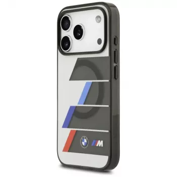 BMW M IML Metal Buttons TricolorLines MagSafe -kotelo iPhone 17 Pro Maxille, antrasiitti