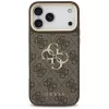 Guess 4G Big Classic Logo BigStrap Metal Buttons -kotelo iPhone 17 Pro Maxille, ruskea