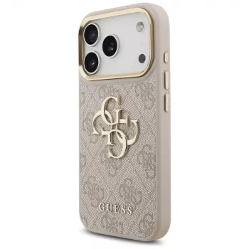 Guess 4G Big Classic Logo Big Strap Metal Buttons -kotelo Apple iPhone 17 Prolle, pinkki
