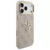 Guess 4G Big Classic Logo Big Strap Metal Buttons -suojakotelo iPhone 17 Pro Maxille, pinkki