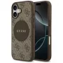 Guess 4G Circle Classic Logo MagSafe -suojakotelo Apple iPhone 17:lle - ruskea