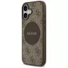 Guess 4G Circle Classic Logo MagSafe -suojakotelo Apple iPhone 17:lle - ruskea