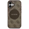 Guess 4G Circle Classic Logo MagSafe -suojakotelo Apple iPhone 17:lle - ruskea