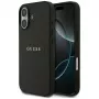 Guess Grained Ring MagSafe -kotelo iPhone 17:lle - musta