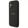 Guess Grained Ring MagSafe -kotelo iPhone 17:lle - musta