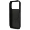 Guess Grained Ring MagSafe -kotelo iPhone 17 Prolle (musta)