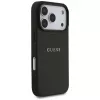 Guess Grained Ring MagSafe -kotelo iPhone 17 Pro Maxille (musta)