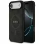 Guess 4G Ring Classic Logo MagSafe -kotelo iPhone Airille, musta