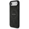 Guess 4G Ring Classic Logo MagSafe -kotelo iPhone Airille, musta