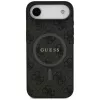 Guess 4G Ring Classic Logo MagSafe -kotelo iPhone Airille, musta