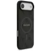 Guess 4G Ring Classic Logo MagSafe -kotelo iPhone Airille, musta