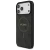 Guess 4G Ring Classic Logo MagSafe -kotelo iPhone 17 Pro Max (musta)