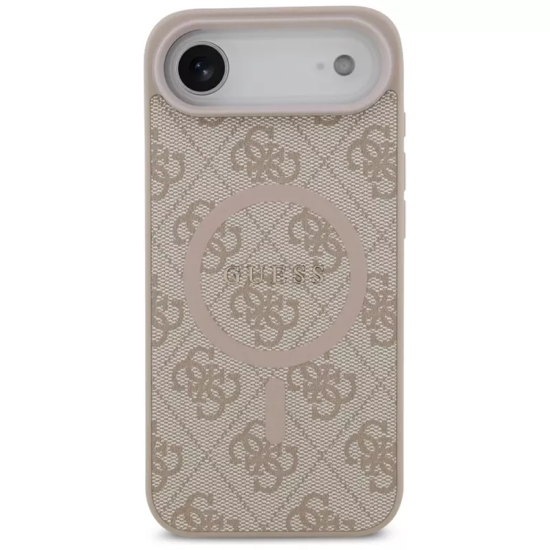 Guess 4G Ring Classic Logo MagSafe -kotelo iPhone Air, pinkki