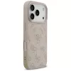 Guess 4G Ring Classic Logo MagSafe -kotelo iPhone 17 Pro, pinkki