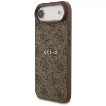 Guess 4G Ring Classic Logo MagSafe -kotelo iPhone Air, ruskea