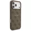 Guess 4G Ring Classic Logo MagSafe -kotelo iPhone 17 Pro Max (ruskea)