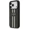 Guess 4G Printed Stripes MagSafe -kotelo iPhone 17 Pro (musta)