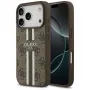 Guess 4G Printed Stripes MagSafe -kotelo Apple iPhone 17 Pro - ruskea
