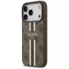 Guess 4G Printed Stripes MagSafe -kotelo Apple iPhone 17 Pro - ruskea