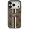 Guess 4G Printed Stripes MagSafe -kotelo Apple iPhone 17 Pro - ruskea